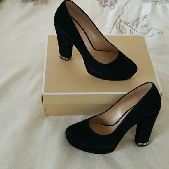 Michael Kors Black Suede Pumps